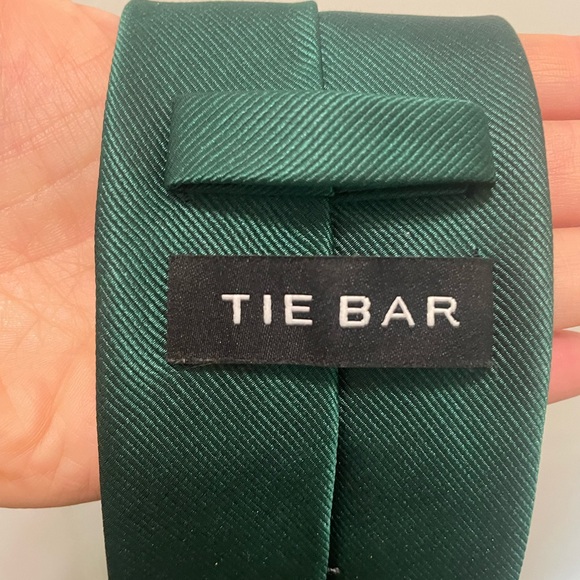 The Tie Bar Deep Green Men's Tie - Picture 1 of 3